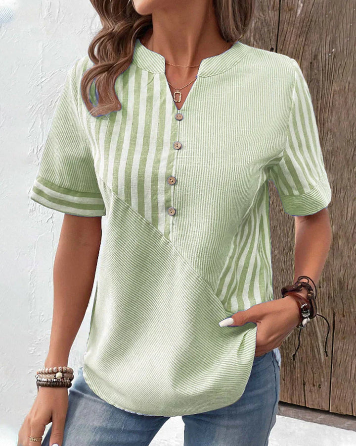 Kilea™ | Elegant Striped Blouse