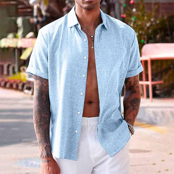 SPARIX™ | Linen Short-Sleeved Shirt