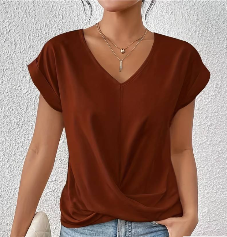 Athena™ | Tummy Tucking V-Neck Top