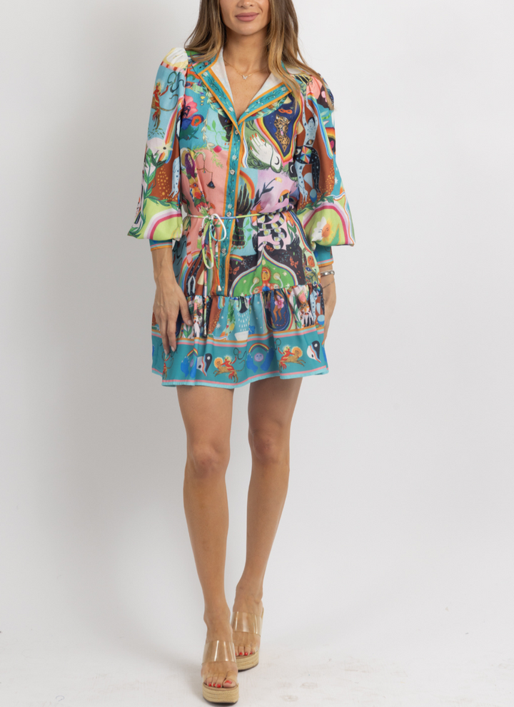 ZIGGY™ - MULTIPRINT MINI DRESS