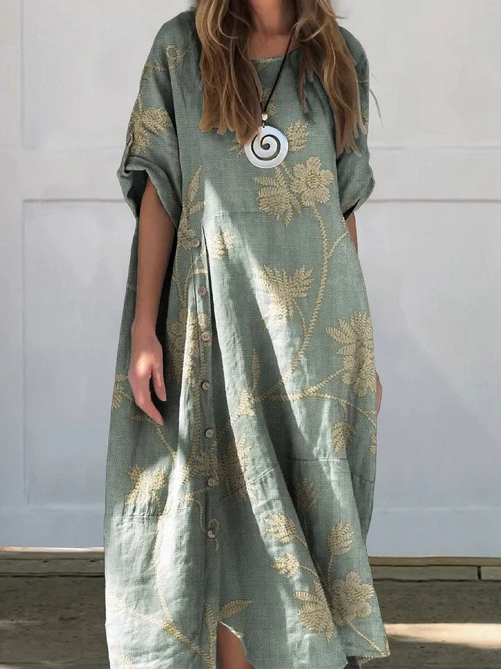 Ava™ | Linen Cotton Dress