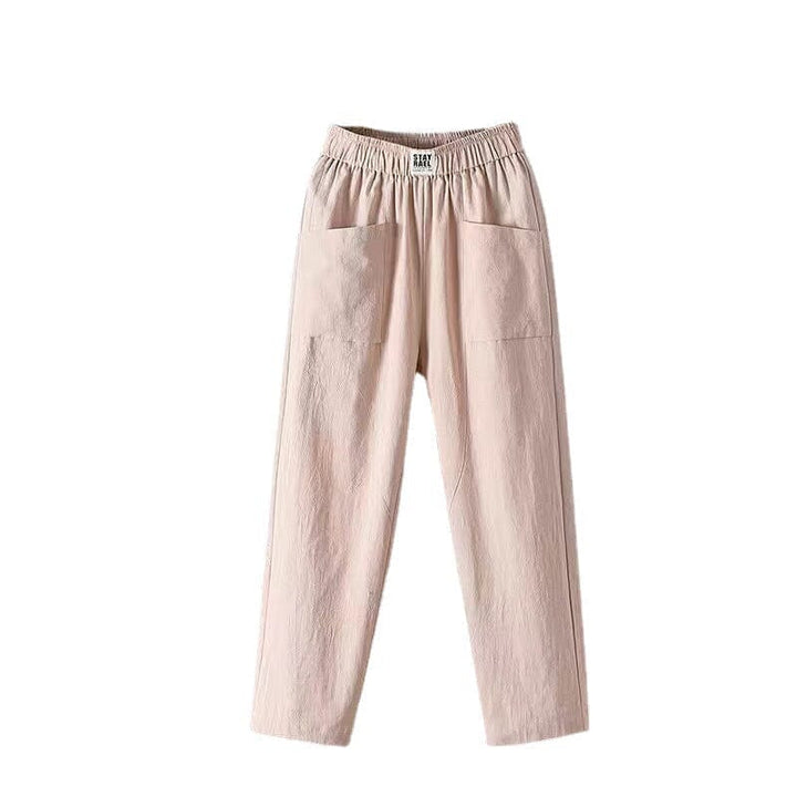 Mila | Casual Cotton Linen Trousers with Elasticated Waist