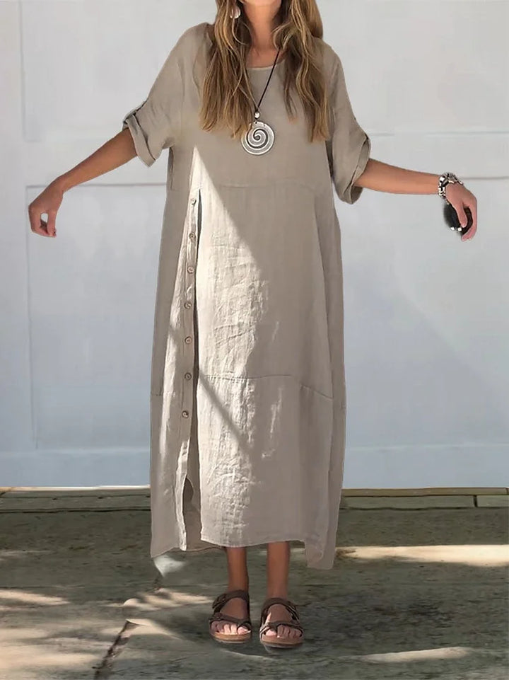 Ava™ | Linen Cotton Dress