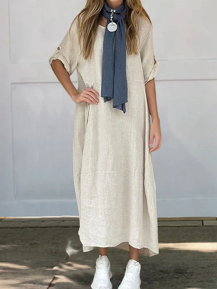 Ava™ | Linen Cotton Dress