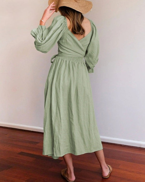 Jedda™ - French Dress with Folded Sleeves