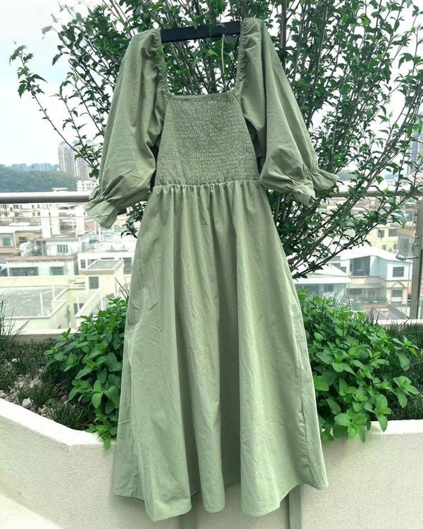 Jedda™ - French Dress with Folded Sleeves